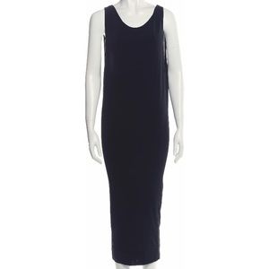 HELMUT LANG scoop neck viscose dress